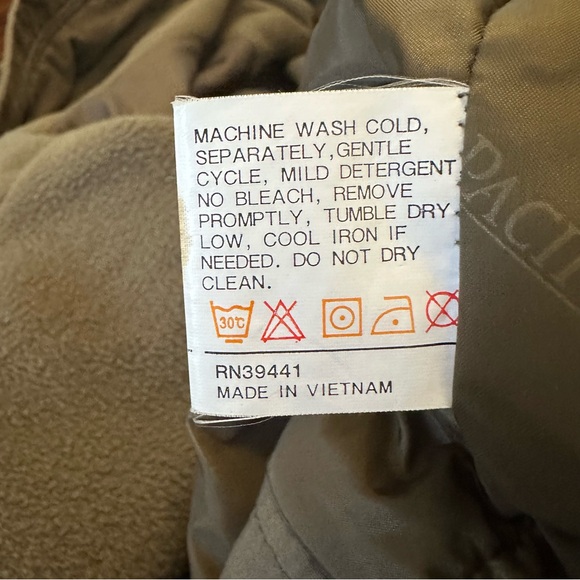 Vintage 90s Pacific Trail Jacket XXLT Outdoors Windbreaker Parka Bomber Olive - Picture 11 of 12